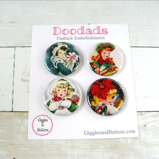 Vintage Christmas Girls & Presents