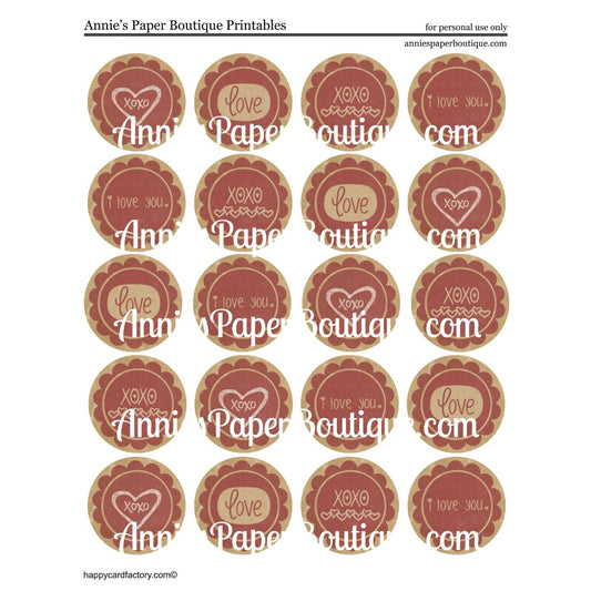 Vintage Love Print & Punch Tags