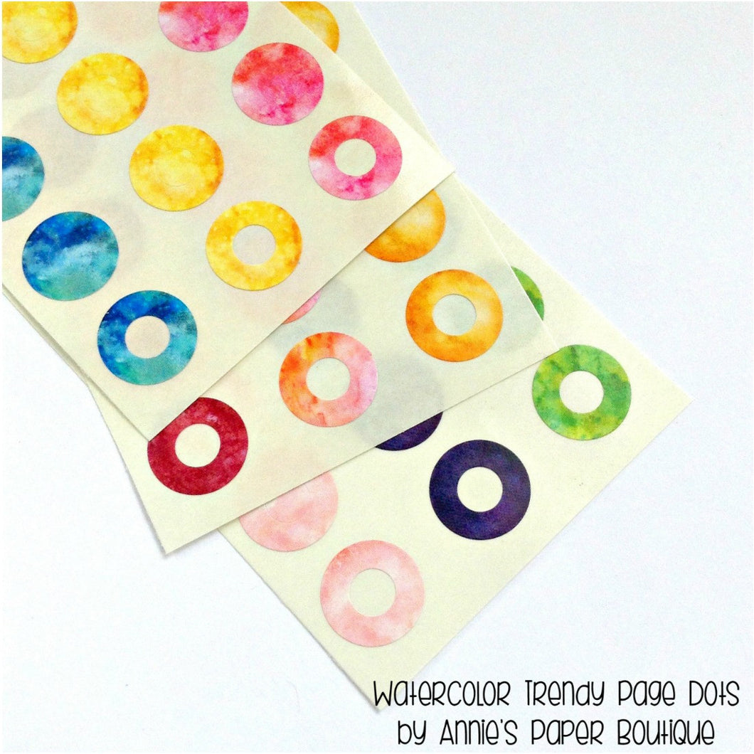 Watercolor Reinforcement Stickers