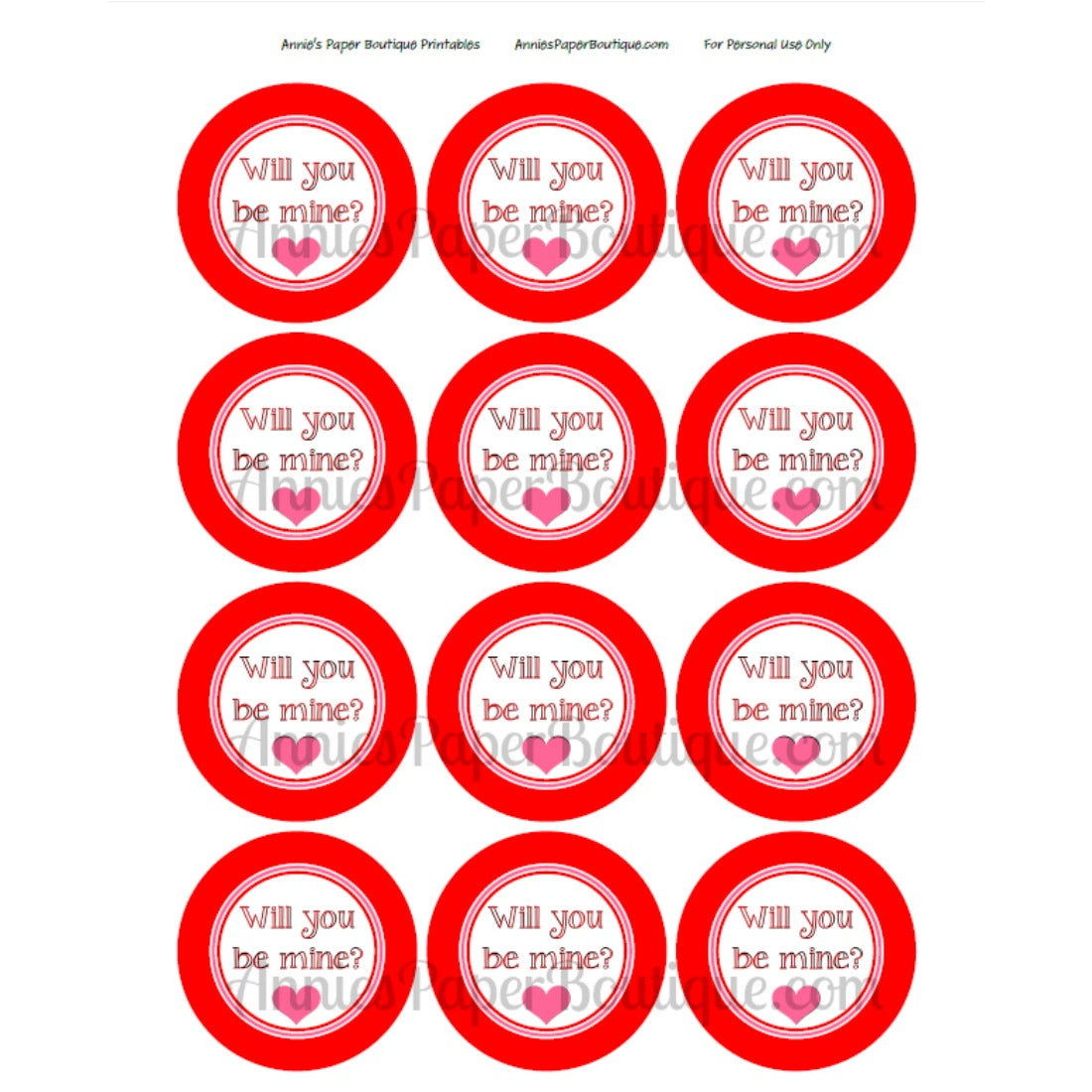 Will You Be Mini Printable