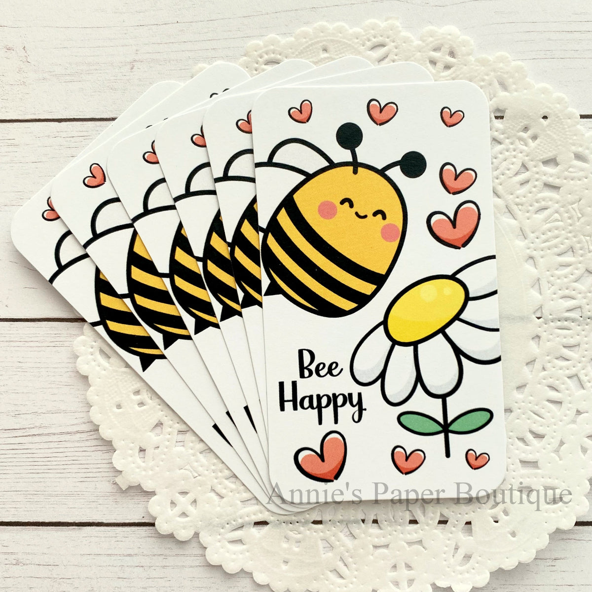 Bee Happy Bee Tags