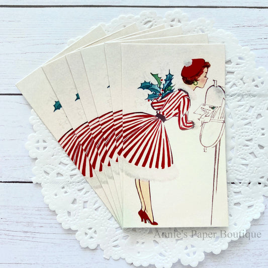 Christmas Letter Retro Tags