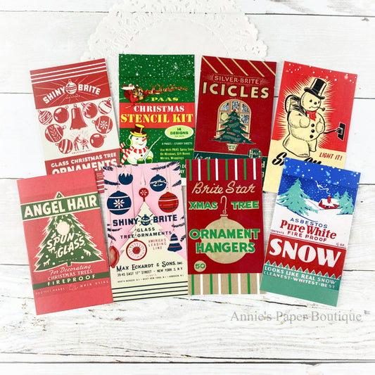 Christmas Nostalgia Tag Set 2 Boxtop tags