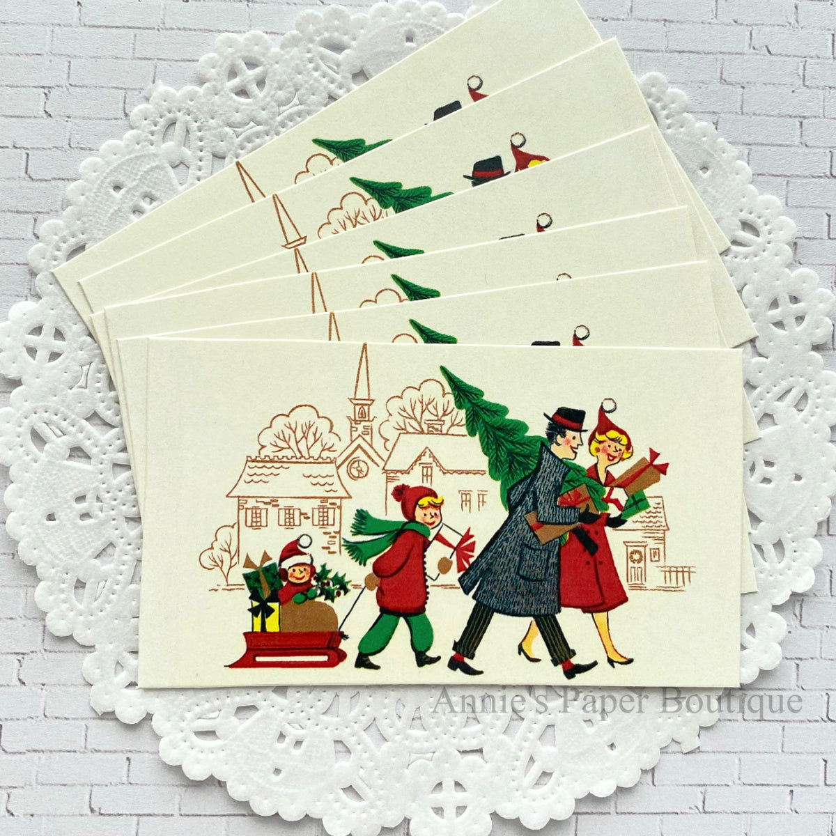 Christmas Outing Retro Tags