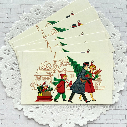 Christmas Outing Retro Tags