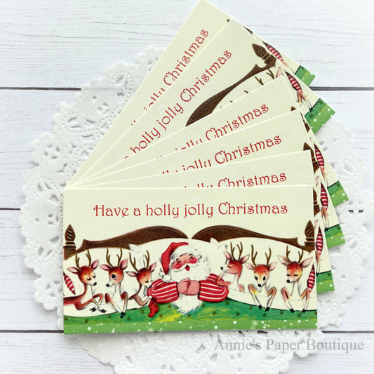 Christmas slumber party vintage inspired tags
