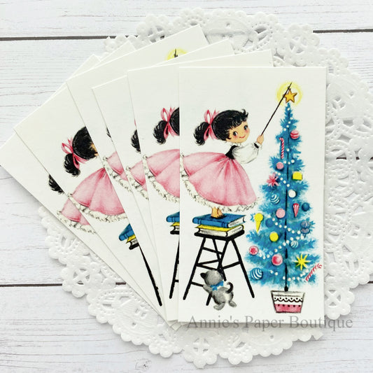 Christmas Tree Topper Retro Tags