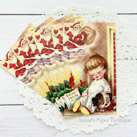 Dreaming of Santa Retro Tags