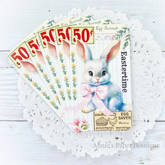 Eastertime Bunny Vintage Style Tags