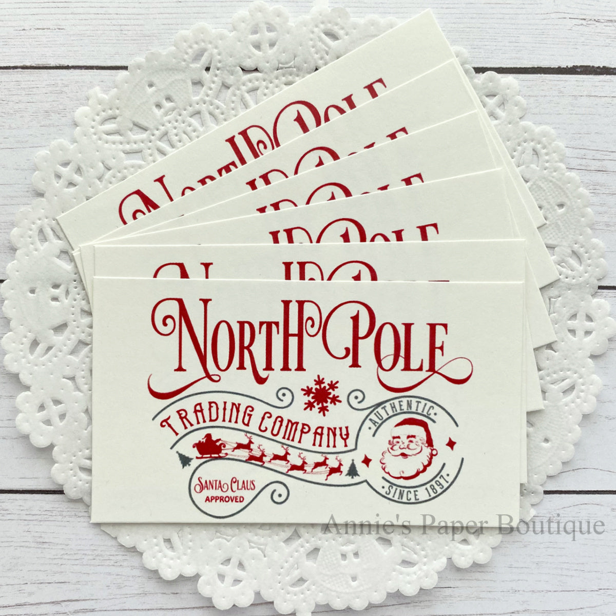 North Pole Trading Company Retro Tags