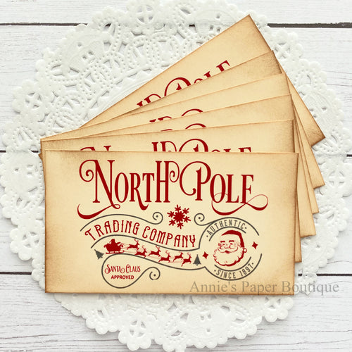 North Pole Trading Company Vintage Tags