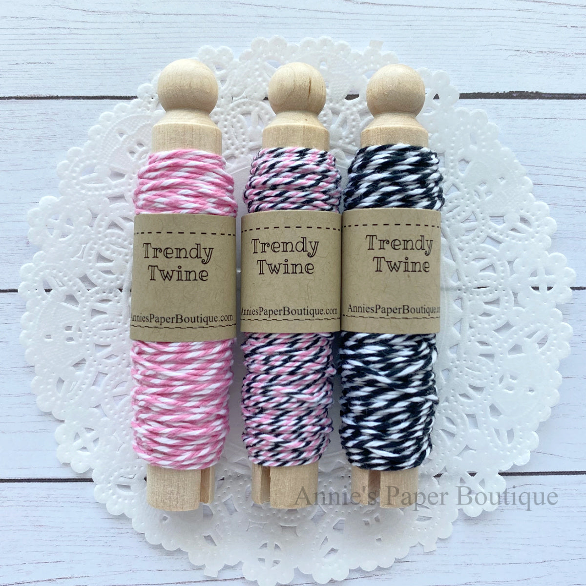 Pink Midnight Trendy Twine Sampler