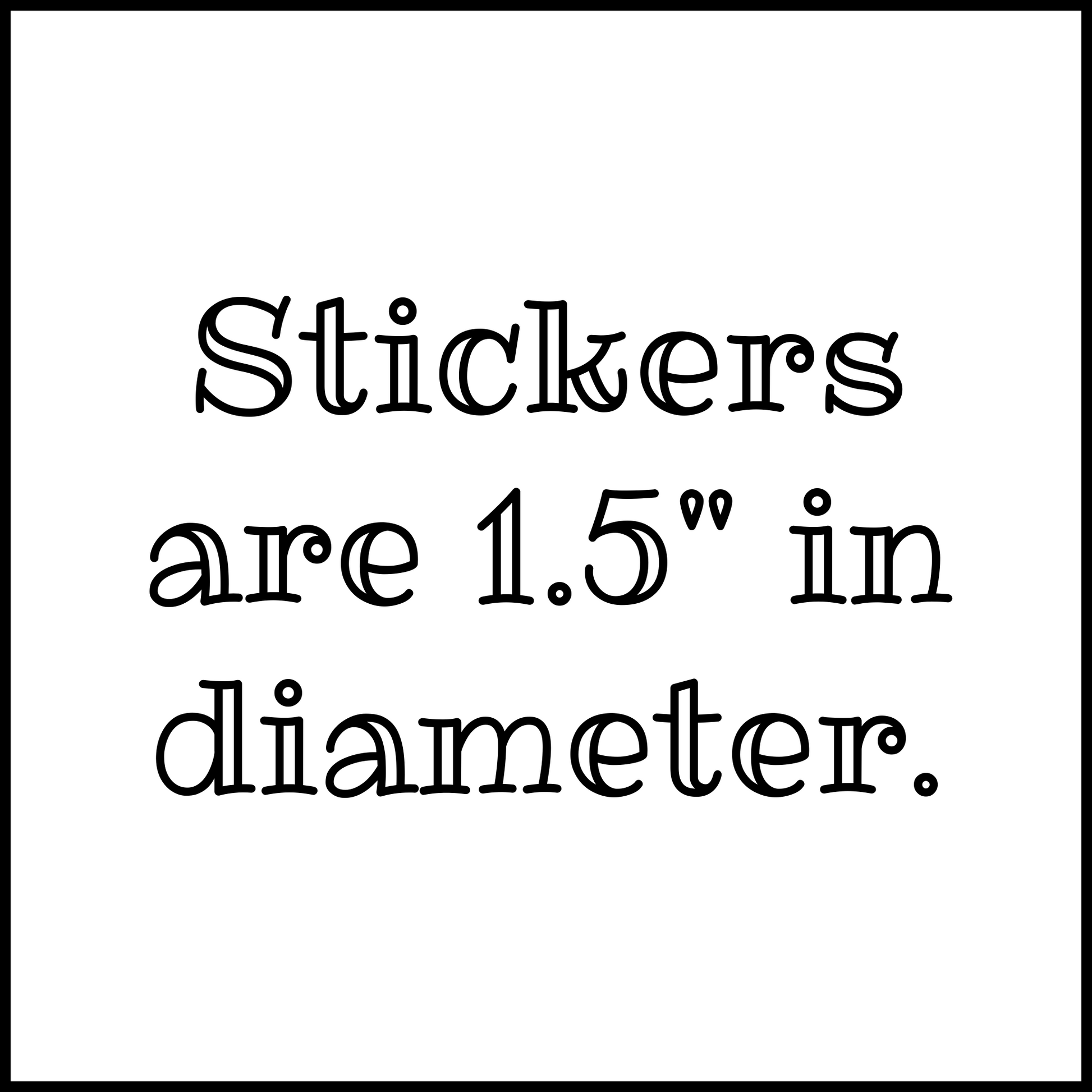 Sticker Dimensions