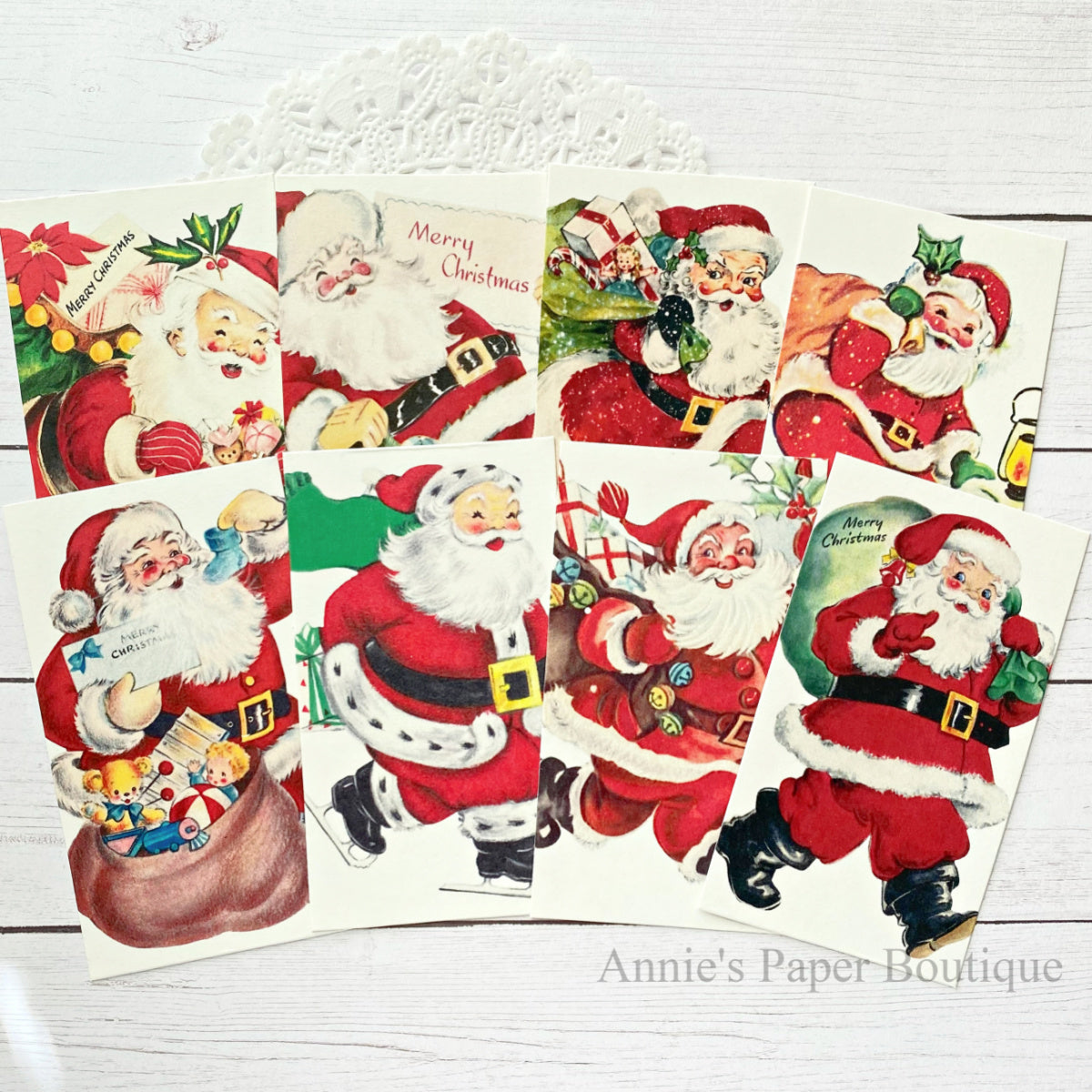 Santa Deliveries Retro Tags