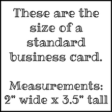 Mini Library Card Measurements