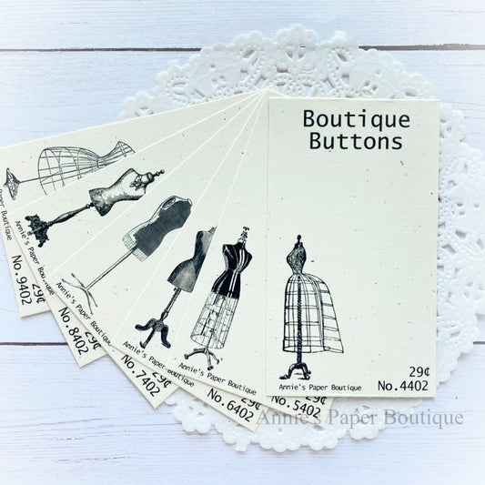 Vintage Inspired Tags with Dress Forms