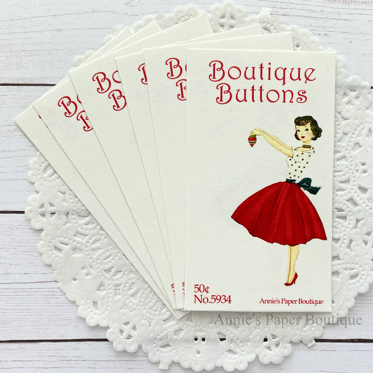 Christmas Button Card Tags