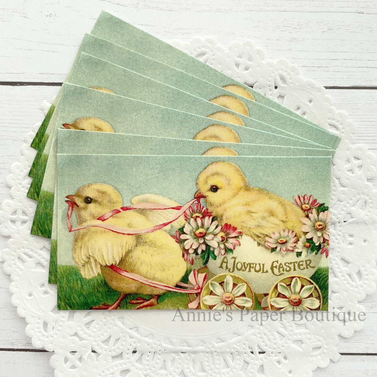 Joyful Easter Chicks Retro Tags