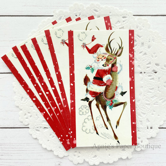 Reindeer Ride Retro Tags
