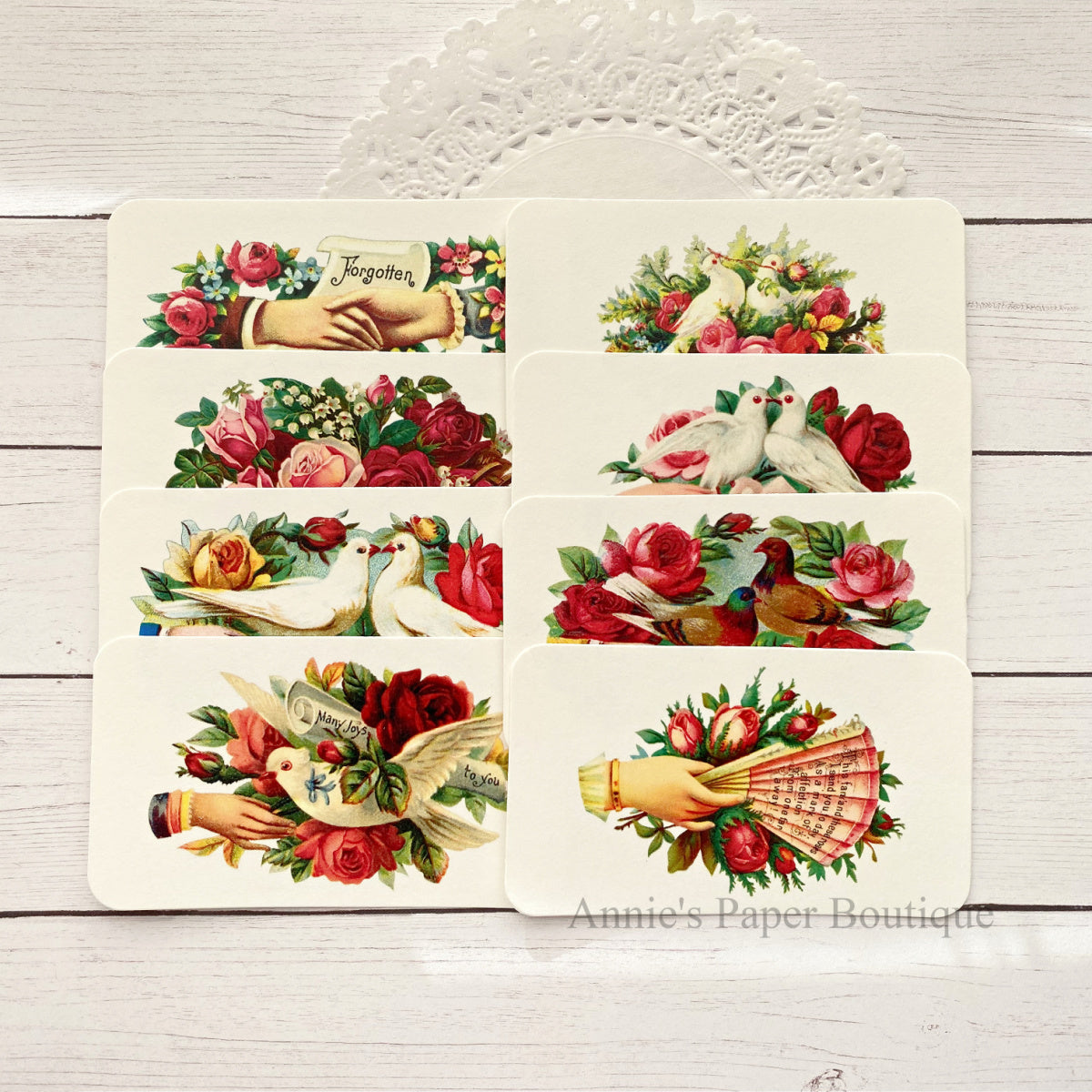 Retro Style Calling Card Victorian Calling Card Retro Tags – Annie's Paper Boutique