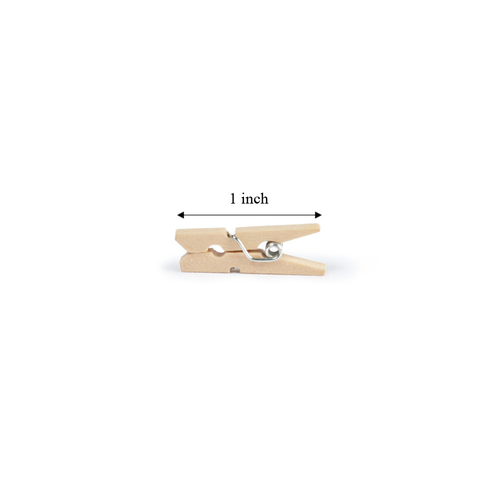 Mini Wooden Clothespins