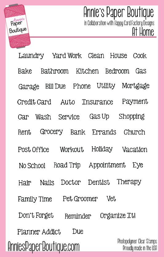 Planner Stamps - Home, Chores, To Dos, Cleaning