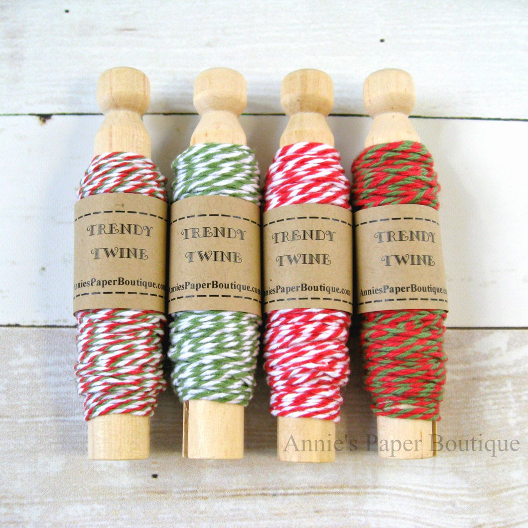 Candy Cane Trendy Bakers Twine Sampler
