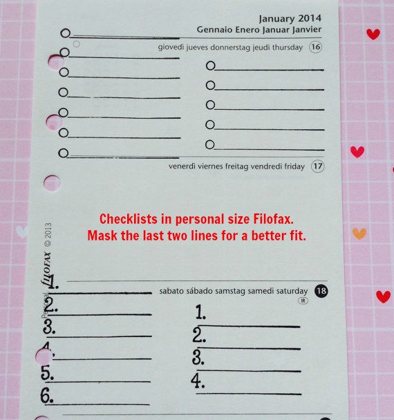 Check It Off Planner Stamp Set - 4x6