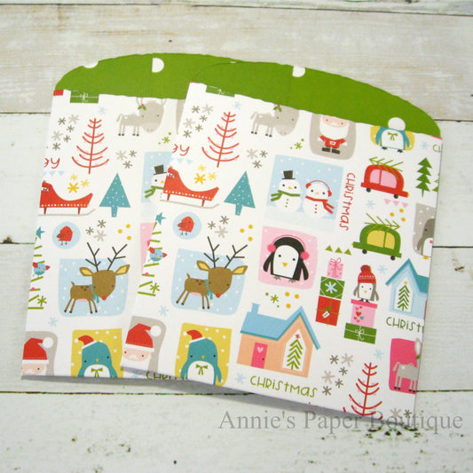 Christmas Quilt Large Paper Pockets