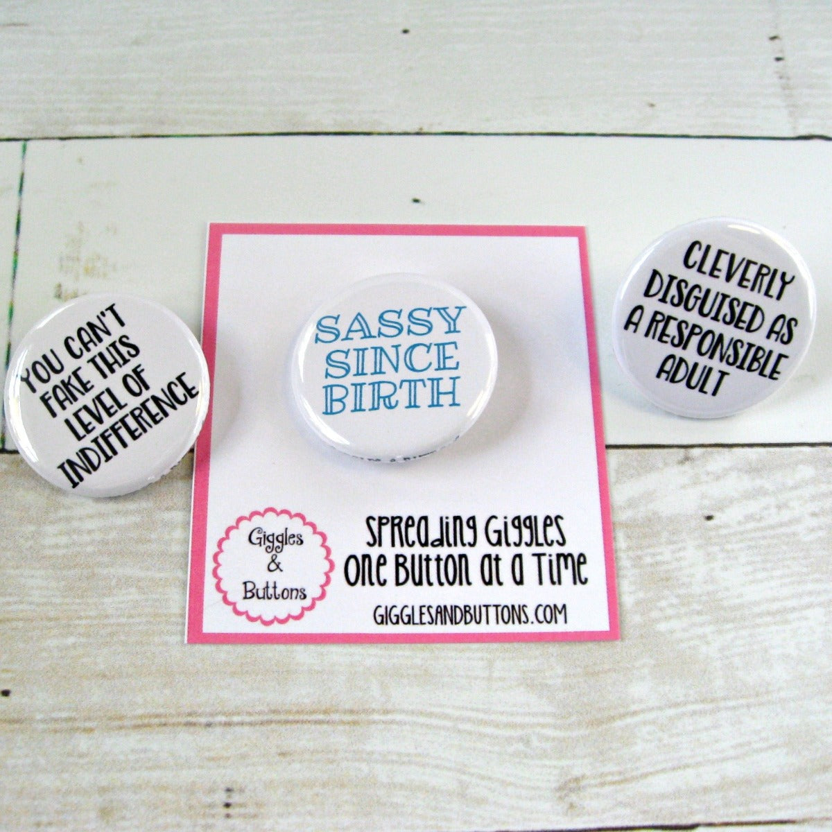 Assorted Snarky Pinback Buttons