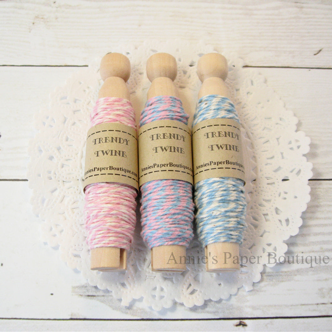 Cotton Candy Trendy Bakers Twine Sampler