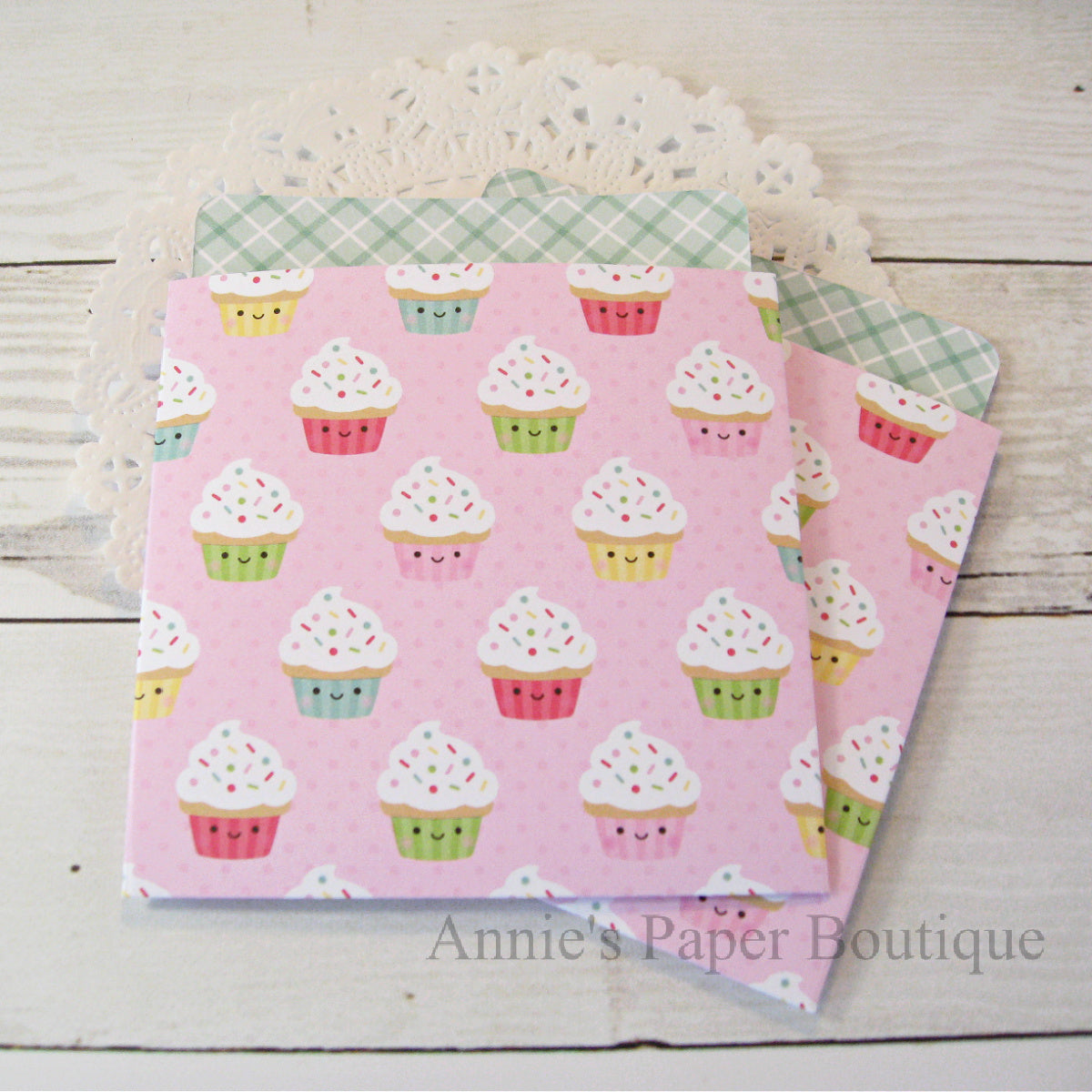 Cupcake Cuties Library Pockets