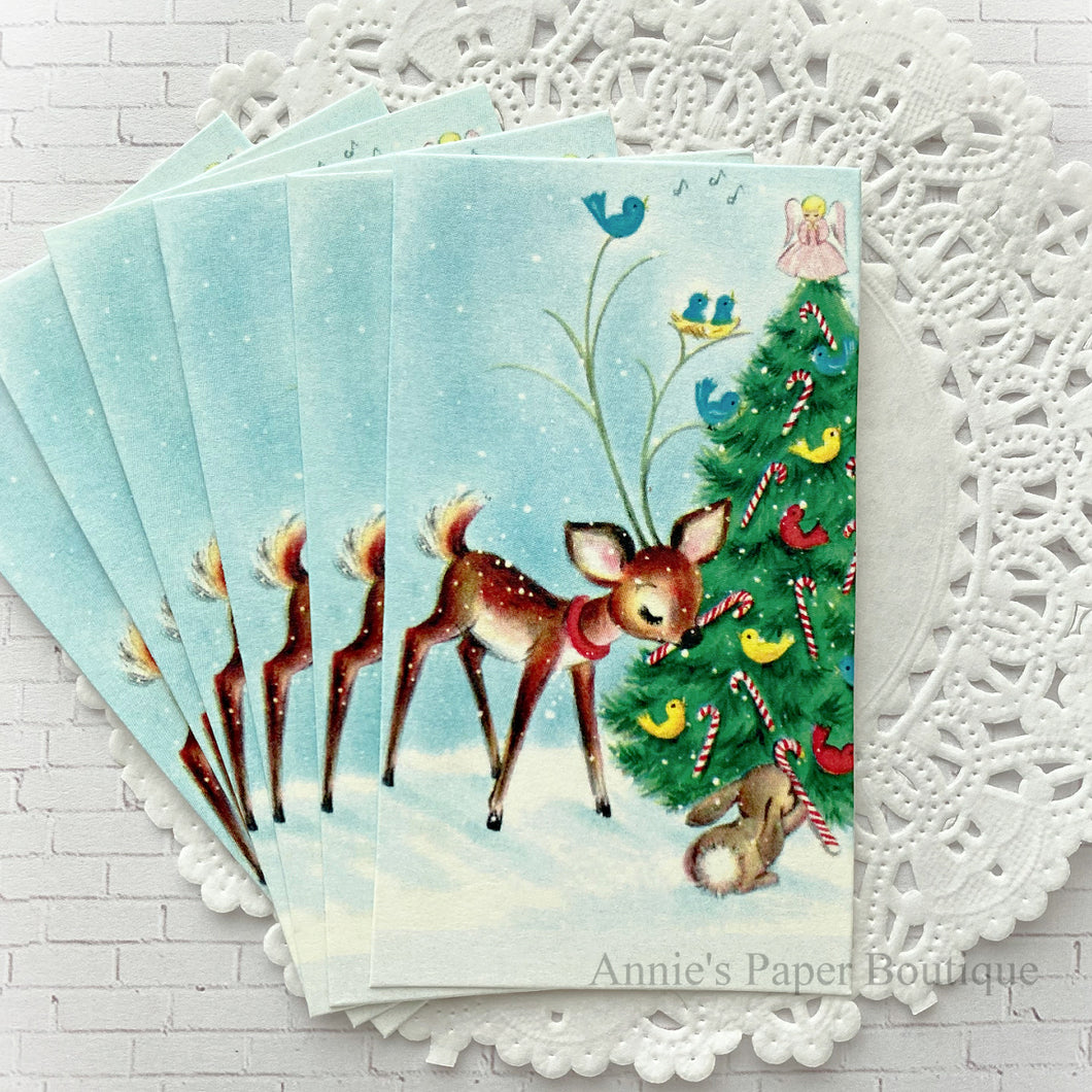 Deer and Friends Retro Tags