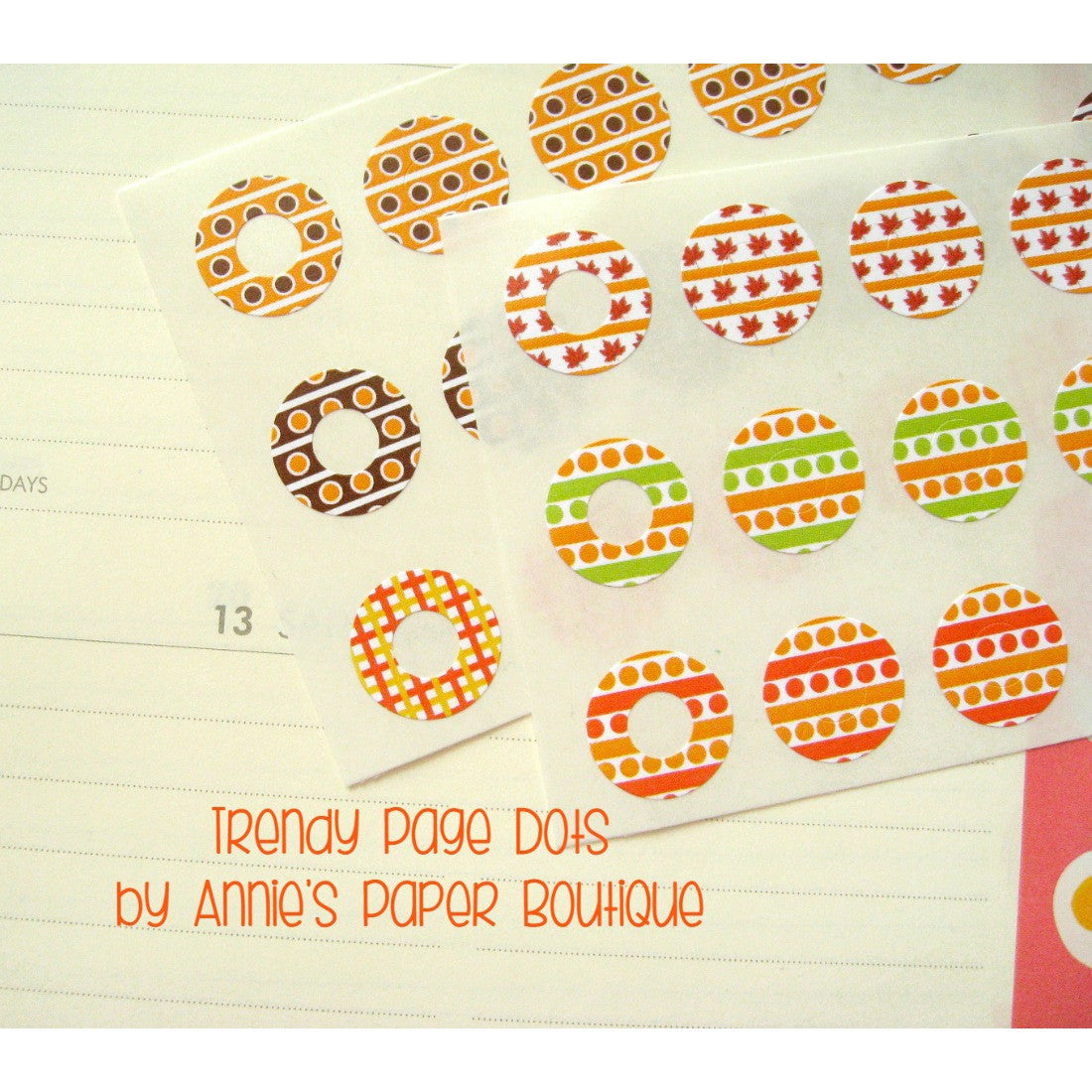 Festive Fall Trendy Page Dots™