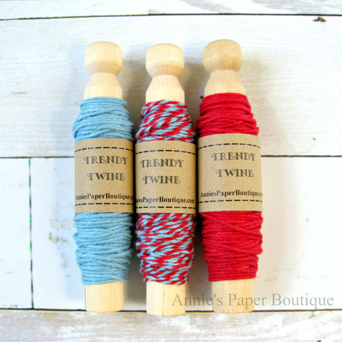 Frosted Cranberry Trendy Bakers Twine Sampler