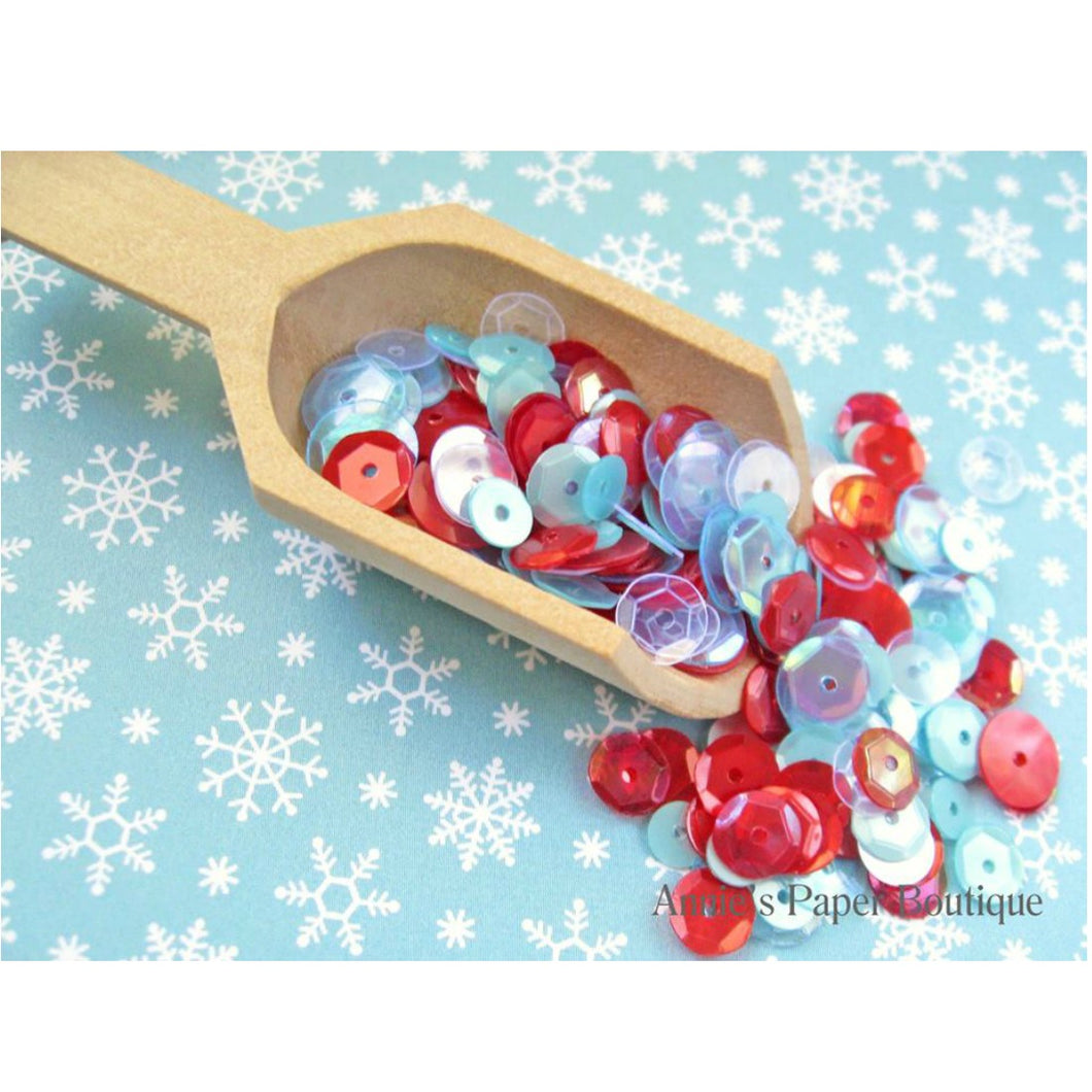 Frosted Cranberry Sequins