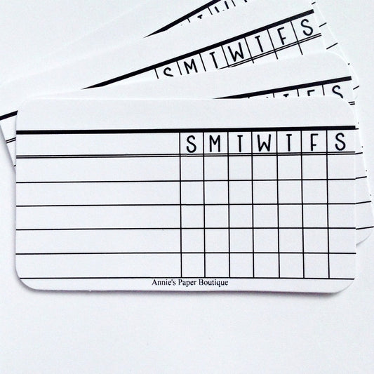 Mini Habit Tracker Cards