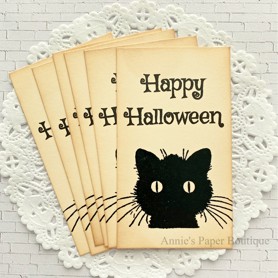 Happy Halloween vintage inspired tags