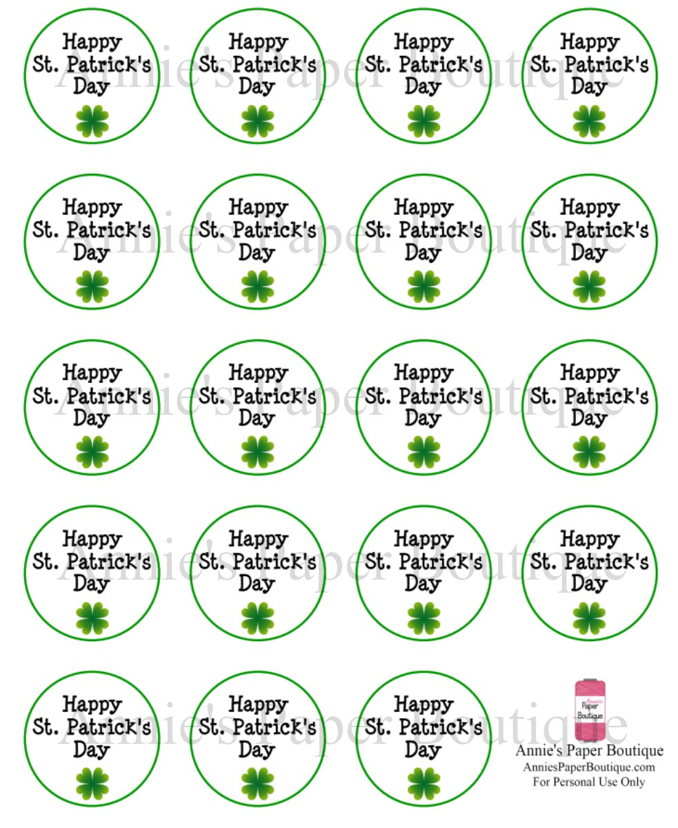 Happy St. Patrick's Day Print & Punch Tags