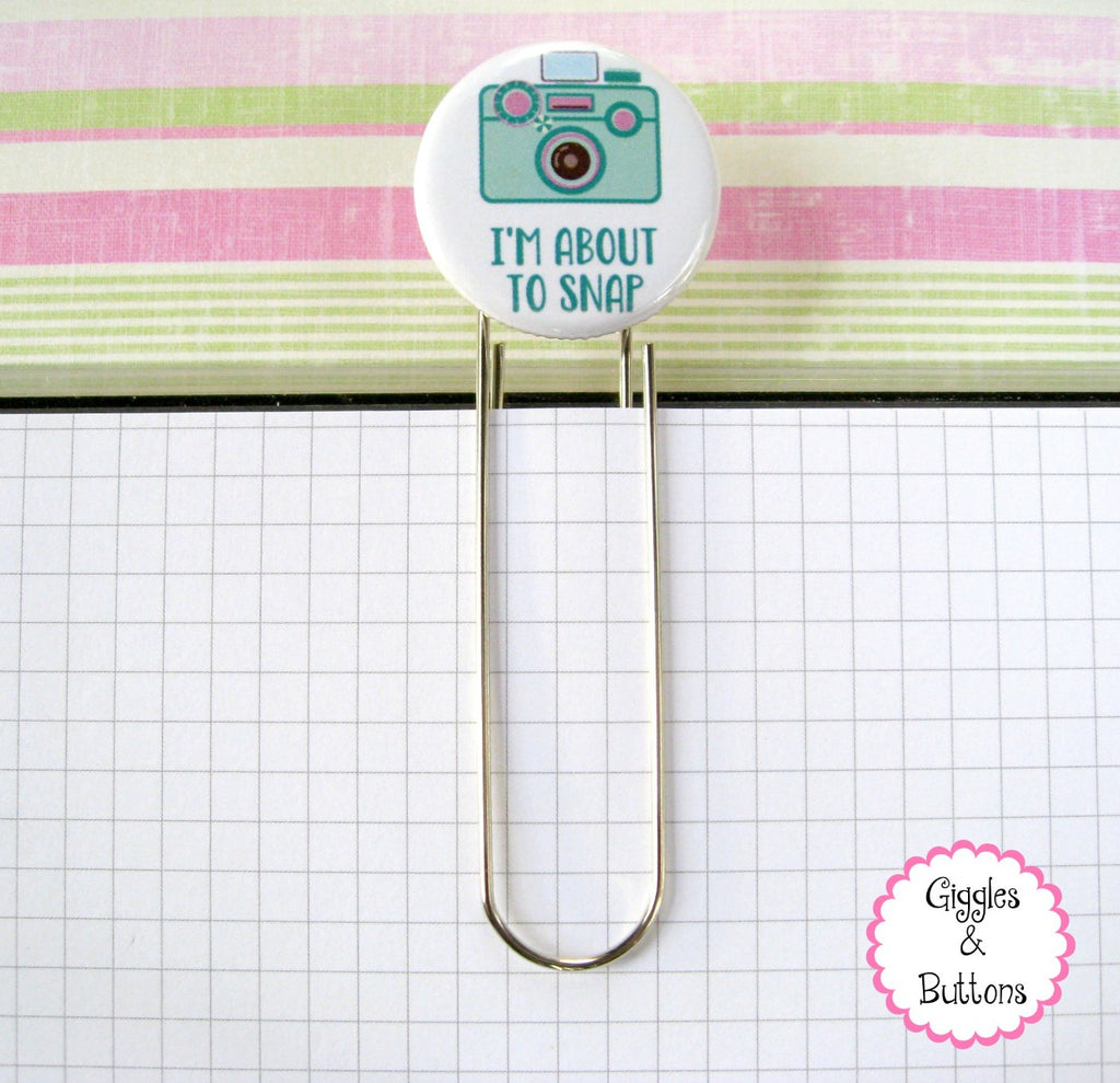 I'm About to Snap Camera - Button Paper Clip - Button Paper Clip ...