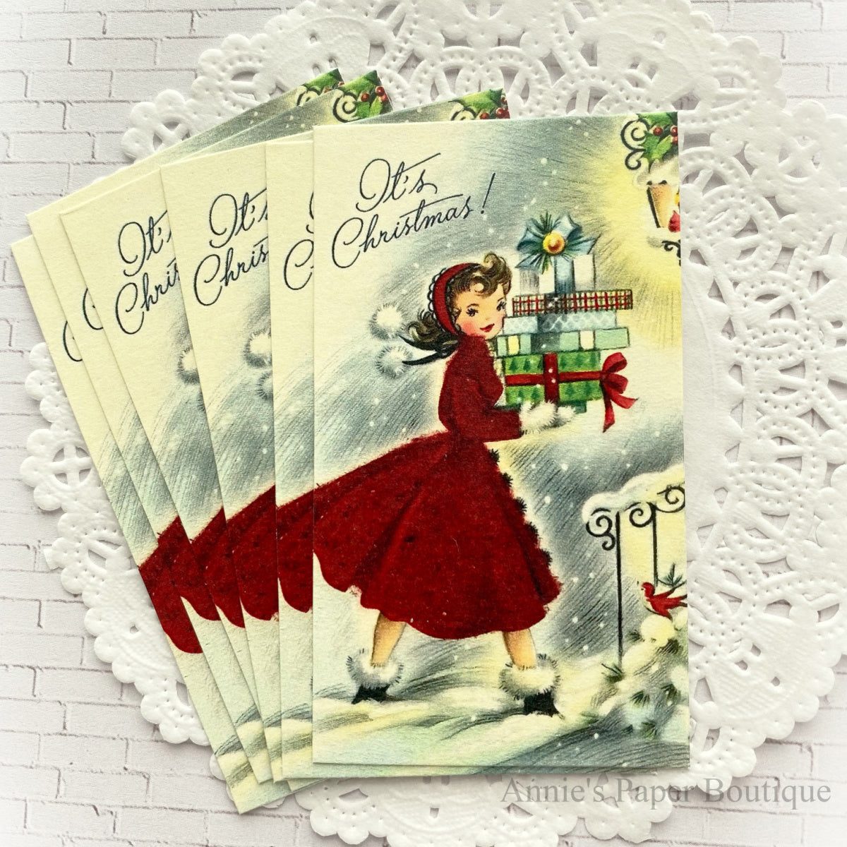 It's Christmas retro tags