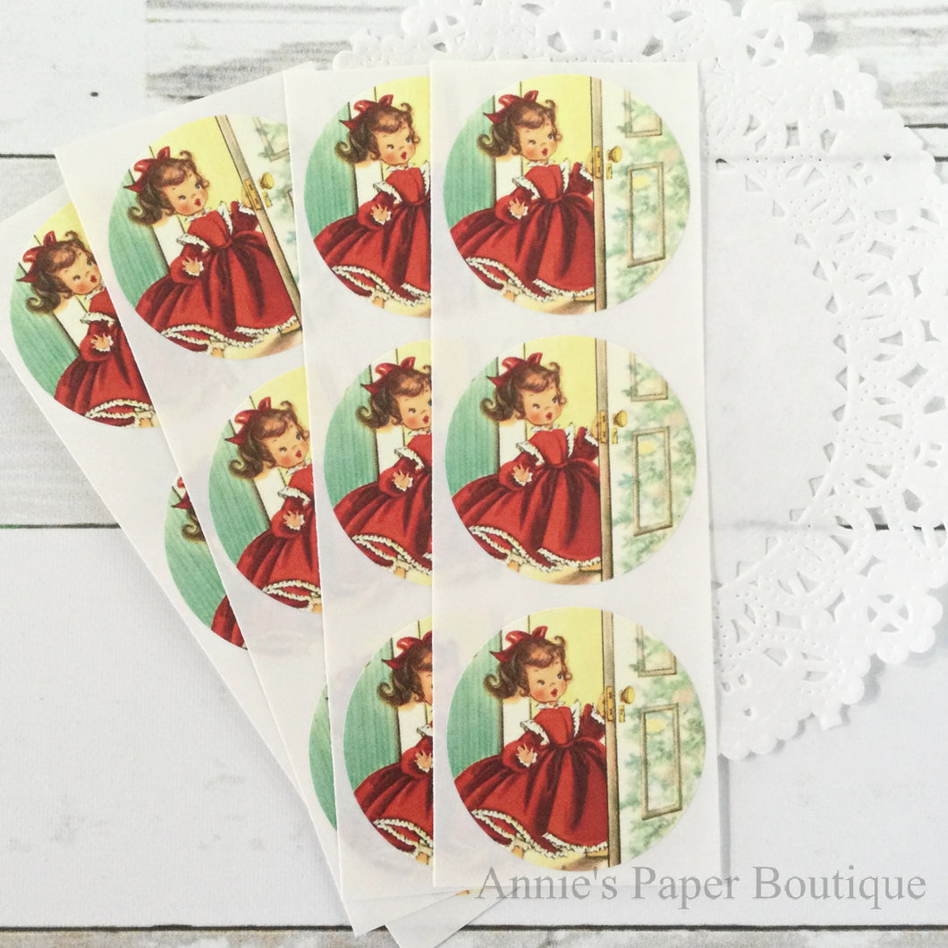 It's Christmas Vintage Inspired Stickers