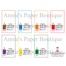 Let's Start This Year Off Write Printable Bag Topper