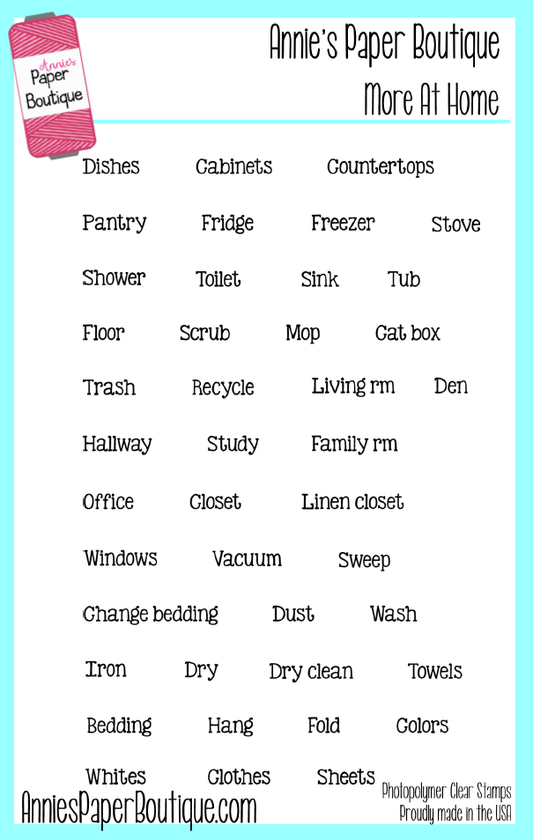 Planner Stamps - Home, Chores, To Dos, Cleaning