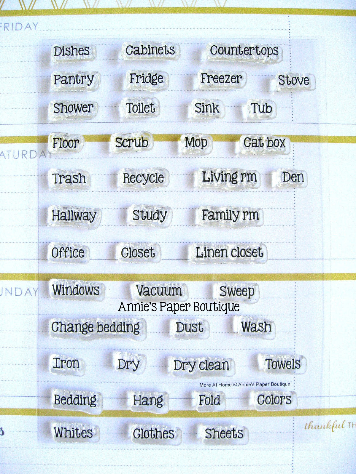 Planner Stamps - Home, Chores, To Dos, Cleaning