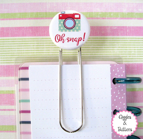 Oh Snap Camera - Button Paper Clip