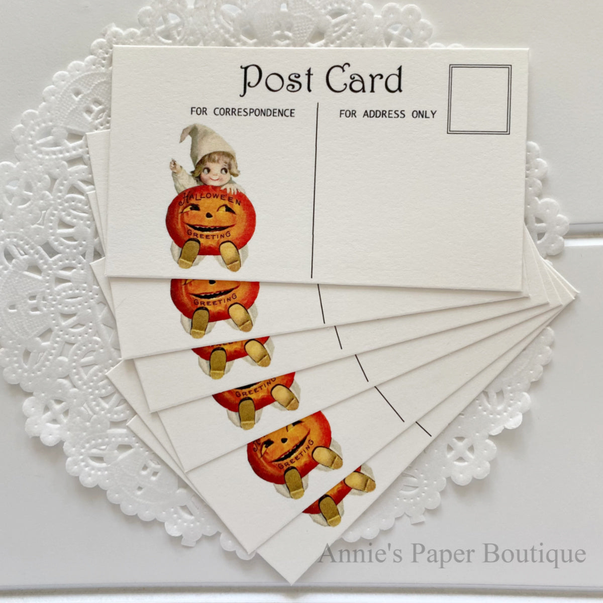 Pumpkin Greetings Mini Postcards