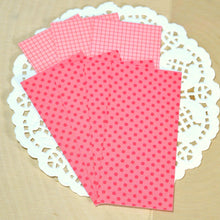 Red Polka Dot Grid Candy Wrapper Kit ~ 12 Bags & 84 Wrappers
