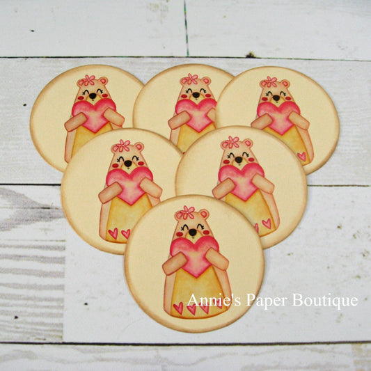 Round Bear & Heart Tags