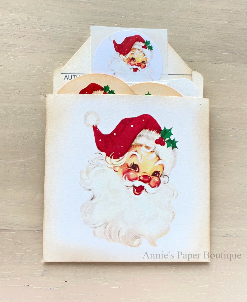 Santa Stuffed Journaling Pocket